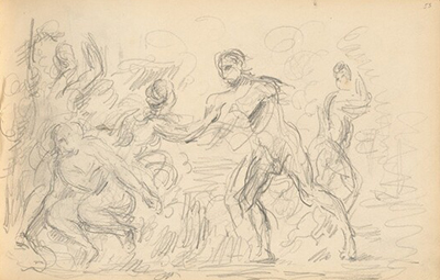 Study for The Judgement of Paris or The Amorous Shepherd Paul Cezanne